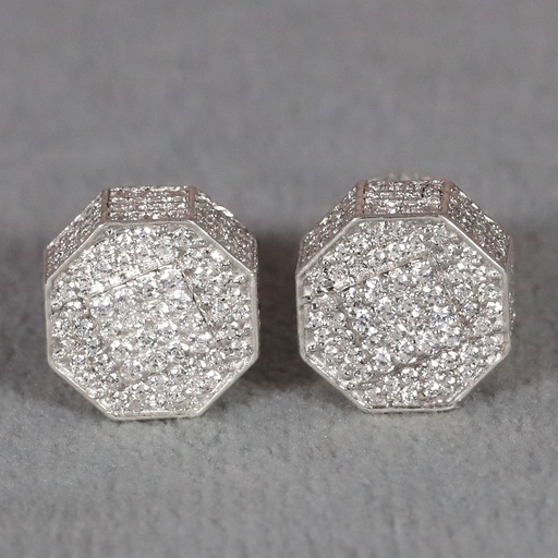 14 kt gold diamond earring for women with vvs clarity in lab grown diamond for women