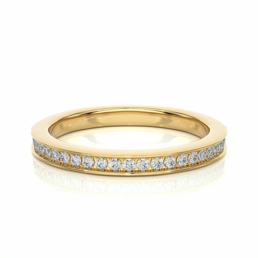  Round Cut Prong Setting Diamond Half Eternity Band For Women