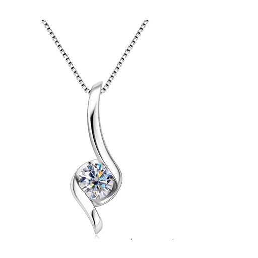  Necklace 925 Sterling Silver Infinity Chain Pendant D Color VVS1 Necklace Jewelry for Mother's Day Wife Girlfriend Valentines Day Anniversary Birthday Gift