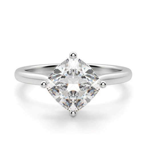 Cushion Cut Diamond Solitaire Engagement Ring for Women