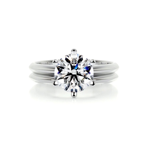 Round Diamond Bridal Set For Women