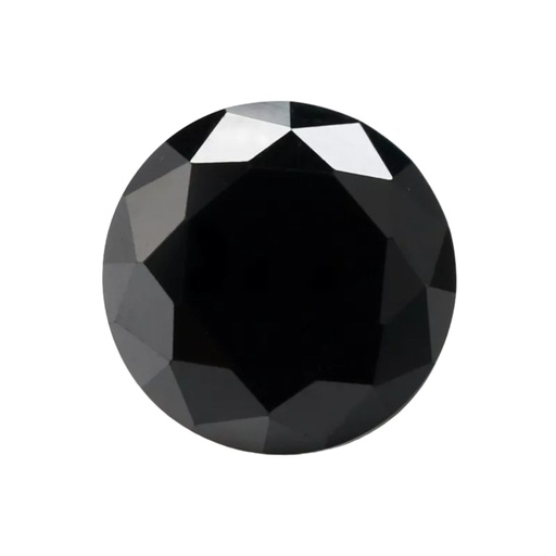 [MORDBLK114] Loose Moissanite Black Clean Round Cut 14.00 MM