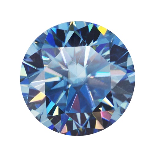 [MORDRB110] Loose Moissanite Royal Vivid Blue Clean Round Cut 10.00 MM