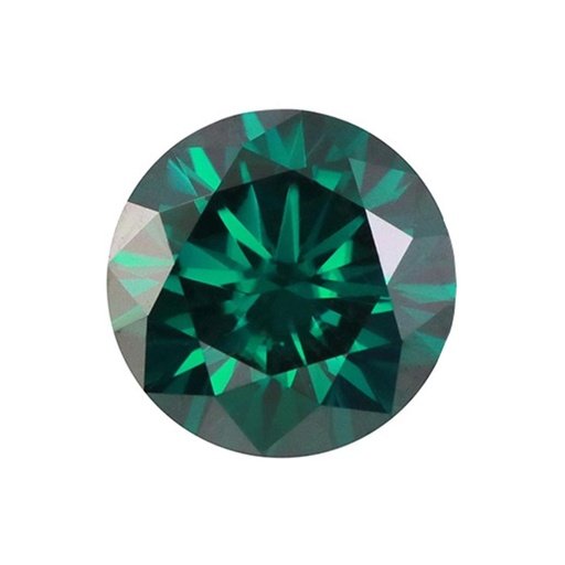 [MORDVGR112] Loose Moissanite Emerald Vivid Green Clean Round Cut 12.00 MM