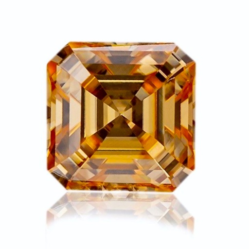 Loose Moissanite Champagne Vivid Brown Clean Asscher Cut 7.00 MM