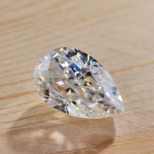 Loose Moissanite White Clean Pear Cut 13.00 x 9.00 MM