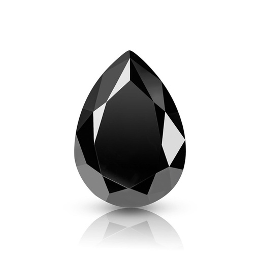 Loose Moissanite Jet Black Clean Pear Cut 14.00 x 10.00 MM