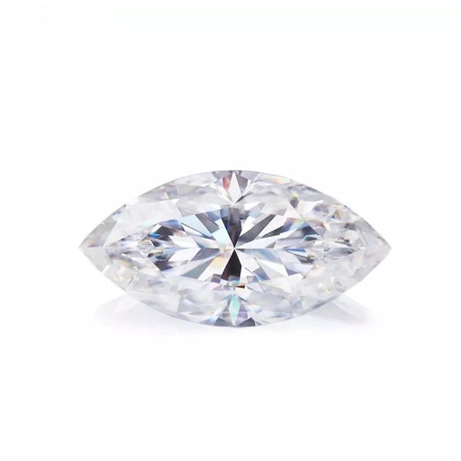 Loose Moissanite White Clean Marquise Cut 20.00 x 10.00 MM