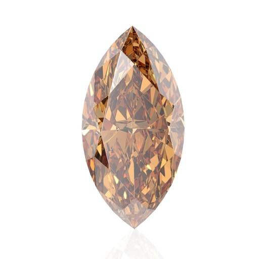 Loose Moissanite Champagne Vivid Brown Clean Marquise Cut 19.00 x 9.50 MM