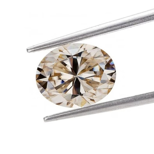 Loose Moissanite Brown Clean Oval Cut 20.00 x 15.00 MM