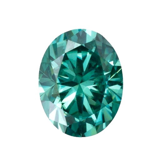 Loose Moissanite Emerald Vivid Green Clean Oval Cut 16.00 x 14.00 MM