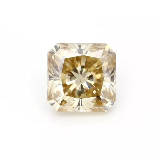 Loose Moissanite Brown Clean Square Radiant Cut 7.50 MM