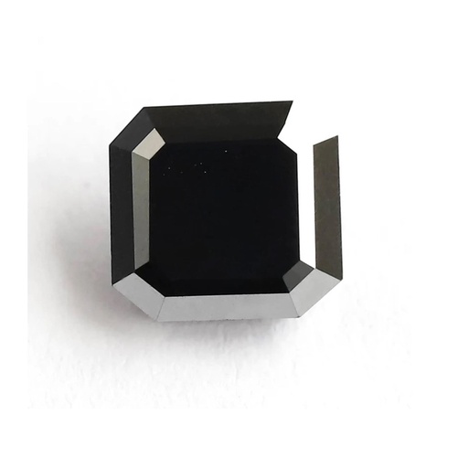 Loose Moissanite Black Clean Square Radiant Cut 8.50 MM
