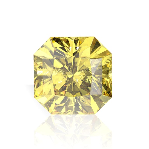 Loose Moissanite Canary Vivid Yellow Clean Square Radiant Cut 5.50 MM