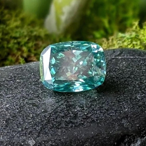 Loose Moissanite Blue Clean Elongated Cushion Cut 12.00 x 10.00 MM