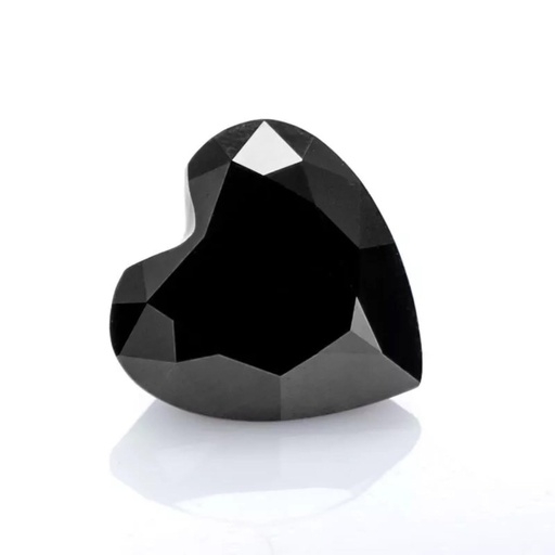 Loose Moissanite Black Clean Heart Cut 20.00 MM