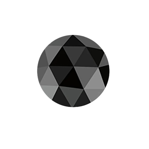 Loose Moissanite Black Clean Rose Cut Round 9.50 MM