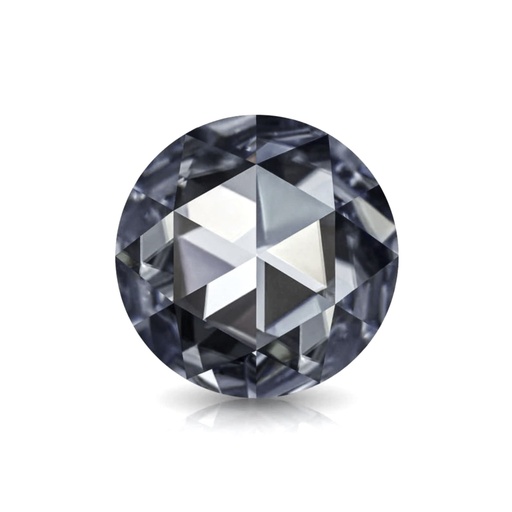 Loose Moissanite Grey Clean Rose Cut Round 7.50 MM
