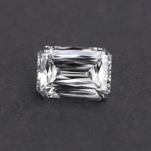Loose Moissanite White Clean Criss Cut Emerald 8.00 x 6.00 MM