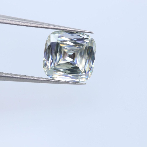 Loose Moissanite White Clean Criss Cut Cushion 6.50 MM