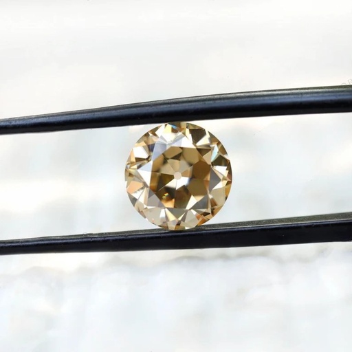 Loose Moissanite Brown Clean Old European Cut 14.00 MM
