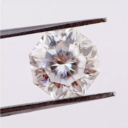 Loose Moissanite White Clean Octagon Cut 8.50 MM