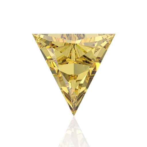 Loose Moissanite Canary Vivid Yellow Clean Triangle Cut 7.00 MM