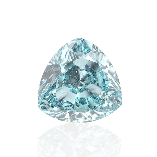 Loose Moissanite Blue Clean Trillion Cut 12.00 MM