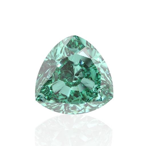 Loose Moissanite Green Clean Trillion Cut 7.50 MM
