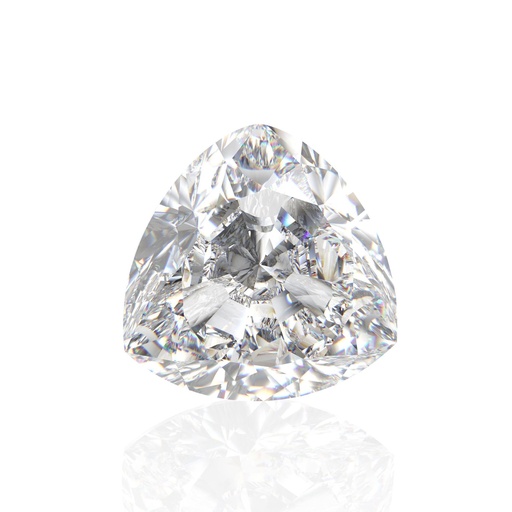 Loose Moissanite Off White Clean Trillion Cut 7.50 MM