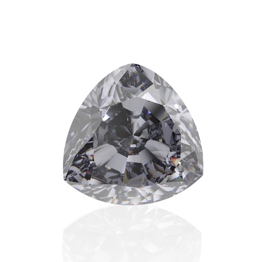 Loose Moissanite Grey Clean Trillion Cut 8.00 MM