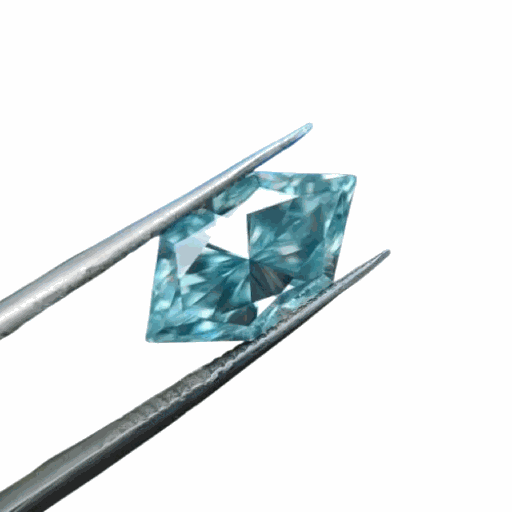 Loose Moissanite Blue Clean Dutch Marquise Cut 15.00 x 7.50 MM