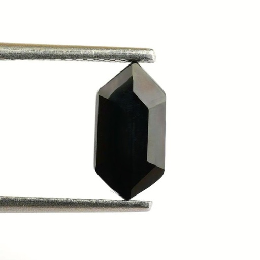Loose Moissanite Black Clean Long Hexagon Cut 19.00 x 9.50 MM