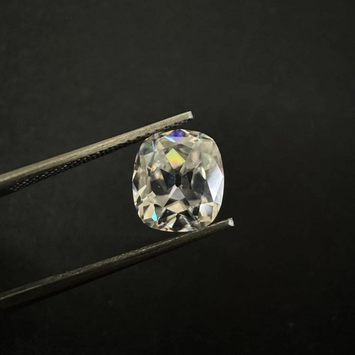 Loose Moissanite Off White Clean Old Mine Cut 7.00 MM