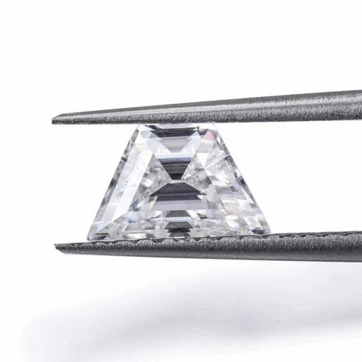 Loose Moissanite White Clean Trapezoid Cut 10.80 x 7.10 MM