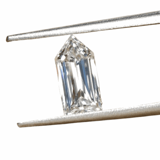 Loose Moissanite White Clean Bullet Cut 10.00 x 5.00 MM