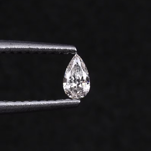 Loose Moissanite Salt & Pepper White Clean Pear Cut 11.30 x 5.70 MM