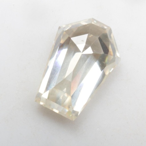 [MOCOFWH1_13x9] Loose Moissanite White Clean Coffin Cut 13.00 x 9.00 MM