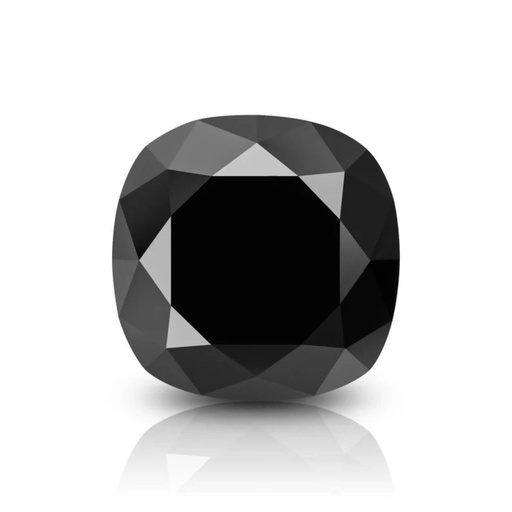 [MOCUBLK1_4] Loose Moissanite Black Clean Cushion Cut 4.00 MM