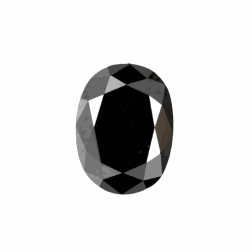 [MOOVBLK1_9x7] Loose Moissanite Black Clean Oval Cut 9.00 x 7.00 MM