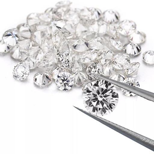[MORDWH1_2.6] Loose Moissanite White Clean Round Cut 2.60 MM