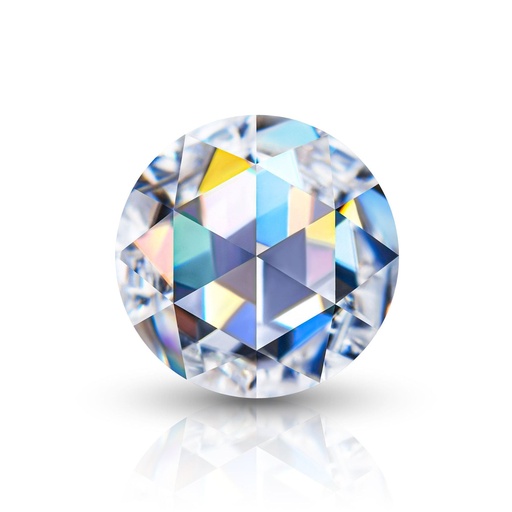 [MORRDWH1_5.5] Loose Moissanite White Clean Rose Cut Round 5.50 MM