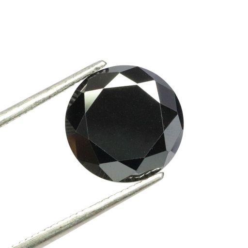 Loose Moissanite Black Clean Round Cut 11.25 MM 