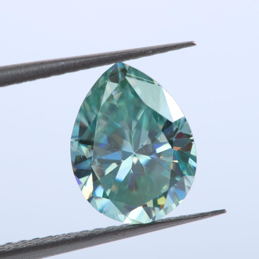 Loose Moissanite Blue Clean Pear Cut 8.00 x 5.00 MM