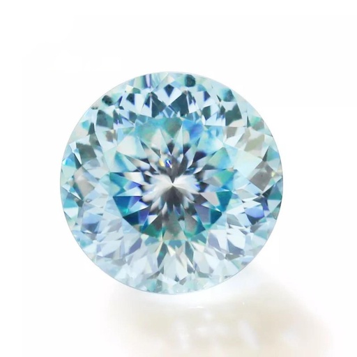 Loose Moissanite Blue Clean Portuguese Cut 8.75 MM
