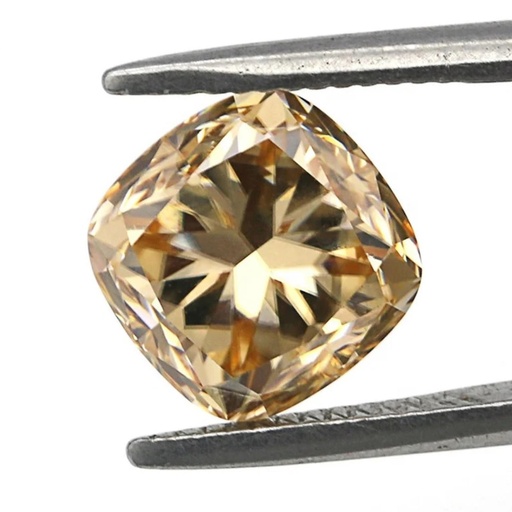 Loose Moissanite Brown Clean Cushion Cut 7.50 MM