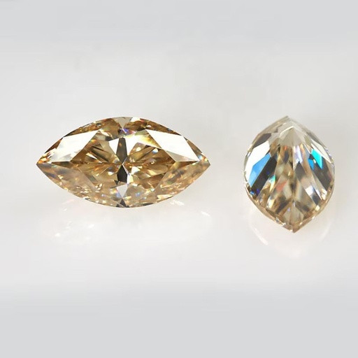 Loose Moissanite Brown Clean Marquise Cut 14.00 x 7.00 MM