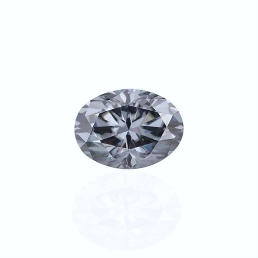 Loose Moissanite Grey Clean Oval Cut 9.00 x 7.00 MM