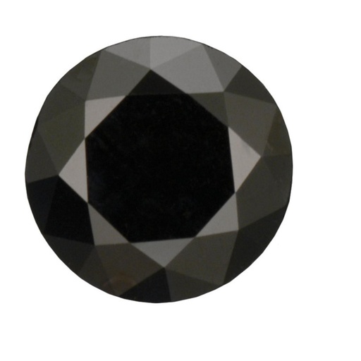 Loose Moissanite Jet Black Clean Round Cut 9.75 MM