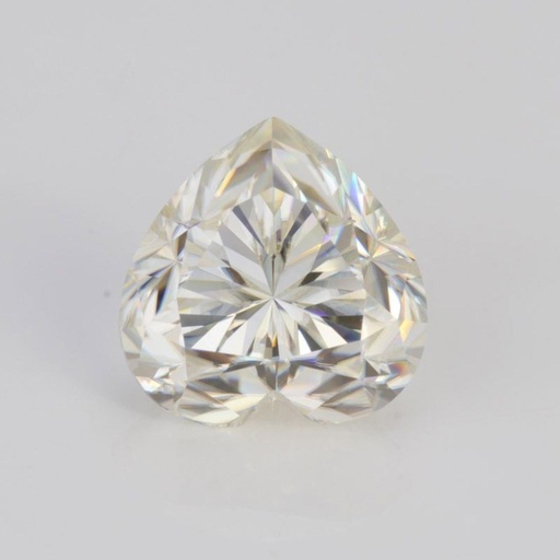 Loose Moissanite Off White Clean Heart Cut 10.50 MM